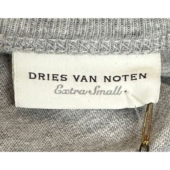 Dries Van Noten Gray & Pink Contrast Sleeves T-shirt NWT Size XS - Picture 6 of 8